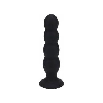Boss of Toys Quad Rattle Liquid Silicone Anal Plug - XL - Black