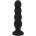 Boss of Toys Quad Rattle Liquid Silicone Anal Plug - XL - Black