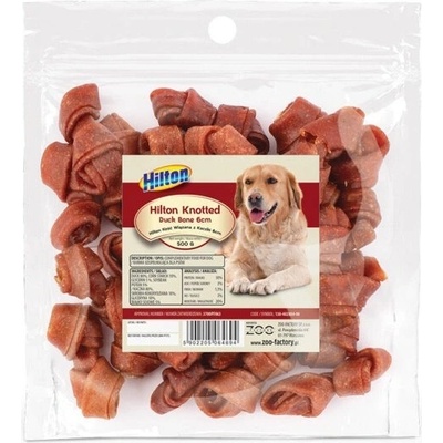 HILTON Knotted Duck Bone 6 cm žvýkačka pro psy 500 g