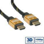Roline 11.04. 5565 : : Gold HDMI High Speed кабел, HDMI M - HDMI M, 5.0 м