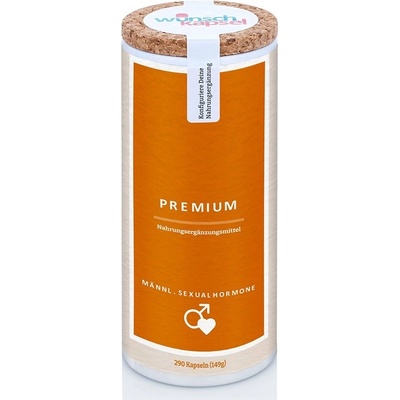 Wunschkapsel Premium Формула за мъже, 290 капсули, Wunschkapsel (WK_PREMIUM_SEXUALHORMONE_MAENNLICHE)