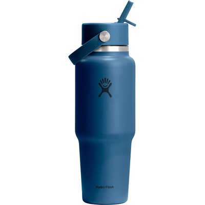 Hydro Flask Бутилка за вода Hydro Flask Wide Flex Straw Travel Bottle Water bottle - Harbor Blue - размер 710 ml (533-2183-1612)