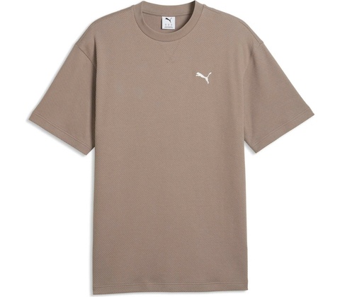 Puma Essentials Elevated Relaxed Tee hnedá biela