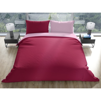 Gipetex Natural Dream Talianská obliečka bavlna Doubleface vínovo-ružová 200x220 2x70x90