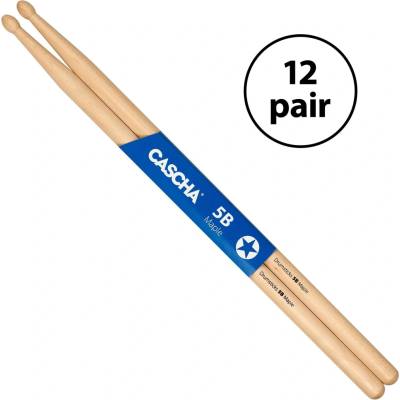 Cascha Drumsticks Pack 5B Maple