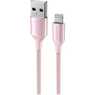 Swissten 71523311 USB / Lightning, 1,5m, růžový