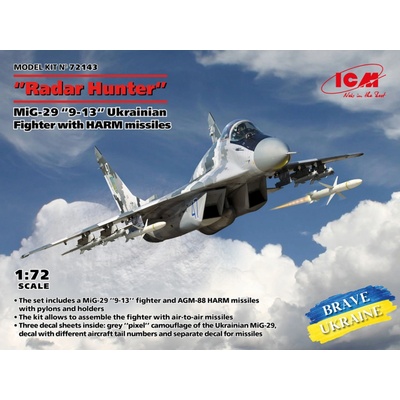 ICM MiG 29 9 13 Radar Hunter w/ HARM Missiles 1:72