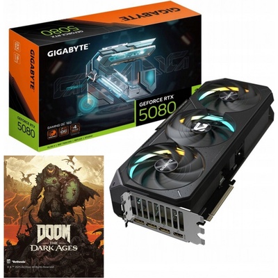 Gigabyte GeForce RTX 5080 GAMING OC 16GB GV-N5080GAMING OC-16GD – Zboží Živě