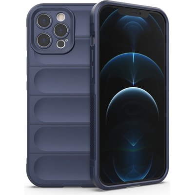 HQWear Кейс Magic Shield Case за iPhone 12 Pro Max, гъвкав, брониран тъмносин гръб (9145576258477)