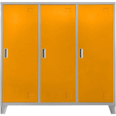МЕТАЛЕН ШКАФ cr-1605-3 jz - СИВ/ОРАНЖЕВ