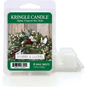 Kringle Candle Juniper & Laurel Vonný Vosk 64 g