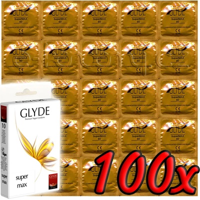 GLYDE Super Max - Premium Vegan Condoms 100 pack