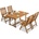 Garden Point Дървени градински мебели Burma/Bombay 4 Garden Point (GAP150_4xGAP151)