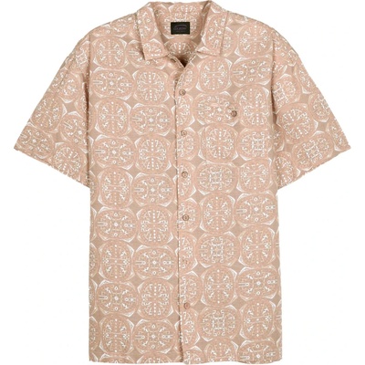Oxbow Мъжка риза с копчета Oxbow Darts Short Sleeves Shirt - Tan - размер XL (033-3022-0214)