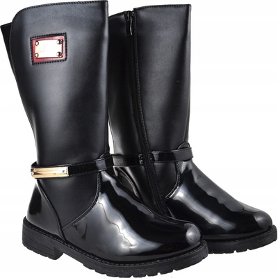 Kids Lakierowane čierne