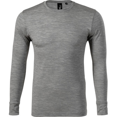 MALFINI Malfini premium merino rise ls 159 / Мъжка тениска с дълъг ръкав, мериносова вълна - тъмносив меланж xl (1591216)