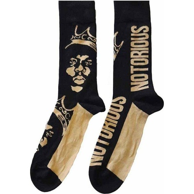 Notorious B.I.G. Ponožky Gold Crown Black 36-40