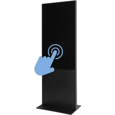 Jansen Display s.r.o. Digitálny totem Smart Line 55" čierny, s monitorom, dotyková fólie
