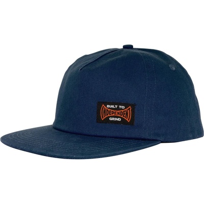 INDEPENDENT Built To Grind Snapback Unstructured Hat Grey Blue 156656