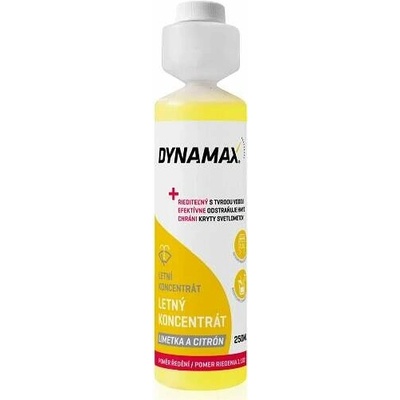 DYNAMAX Letná kvapalina do ostrekovačov 1:100 Citrón 250 ml
