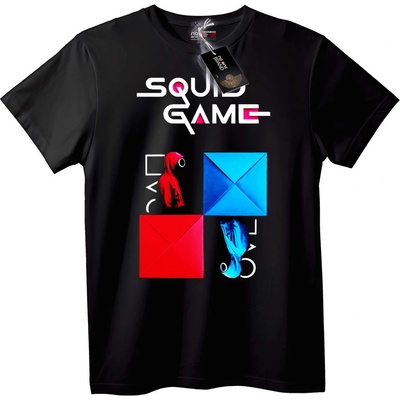 NOONEBRAND Тениска Squid Game - Червени и сини пликове - S, White
