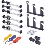 Neewer Photography 3 Roll Wall Mount Manual Background Support System with 2 x Tri Fold Hooks, 6 x Expand Bars, 3 x Chains, Load Capacity per Roll: 22lb/10kg - ST-MBF3 (ST-MBF3)