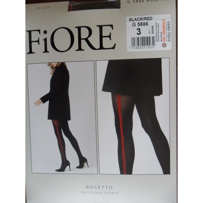 Fiore 40 DEN ROSETTO black-red