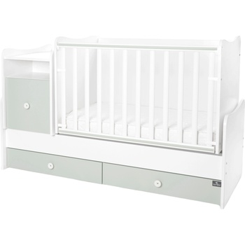 Lorelli Трансформиращо се детско легло Lorelli - Trend Plus, бяло и Milky Green (10150590040P)