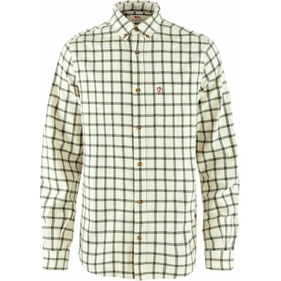 Fjällräven Övik flanelová košel'a chalk white-laurel green