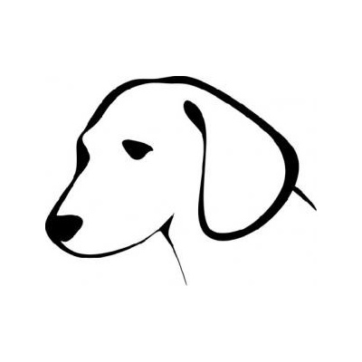 Artemiss Hlava pes plastová šablona 064P D 29x29cm