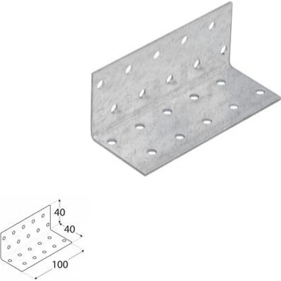 Domax KM 14 uholnik montazny 40x40x100x2