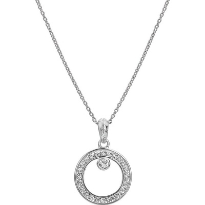 Hot Diamonds Strieborný náhrdelník s diamantom a topazmi DP929