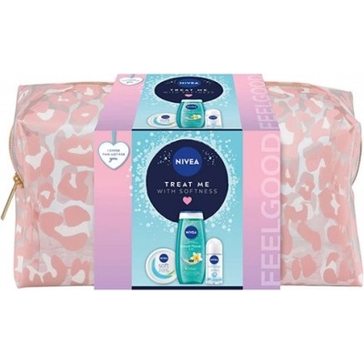 Nivea Подаръчен Комплект Nivea Treat me + козметична чантичка