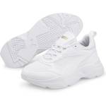 PUMA Дамски маратонки Puma Cassia Trainers Ladies - White/Gold