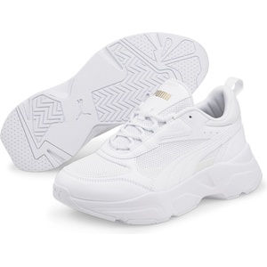 PUMA Дамски маратонки Puma Cassia Trainers Ladies - White/Gold