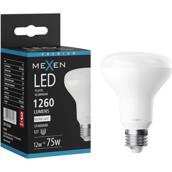 Mexen Nova LED крушка E27, R80, 12W, Неутрална - 4000K, 1260 lm - L105-E27-1240-01 (L105-E27-1240-01)