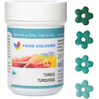Food Colours Gélová farba (Turquoise) tyrkysová 35 g