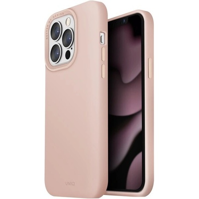 UNIQ Lino Blush Pink MagSafe kryt iPhone 13 Pro max ružový