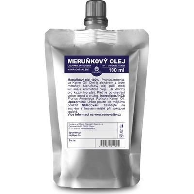 Renovality Meruňkový olej 100 ml náhradní balení – Zboží Dáma