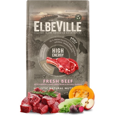 Elbeville Adult All Breeds Fresh Beef High Energy 4 kg
