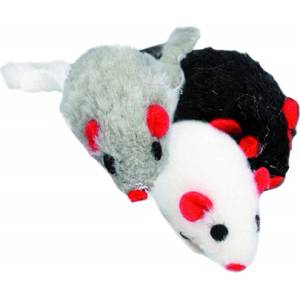 Flamingo Toy Ryder Mouse Multiple colours - играчка за котки, плюшена мишка, с тракащ звук - 1 бр, Белгия - 501955