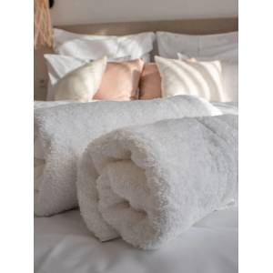 Kvalitex Хавлиена кърпа 70x140cm хотелско бяло 450g/m2 Kvalitex | Byal | Home | UNI