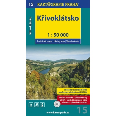 Křivoklátsko 1: 50 000 turistická mapa 15