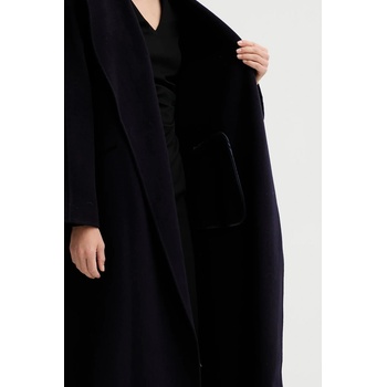 Liviana Conti Вълнено палто Liviana Conti в тъмносиньо F5WW70 (F5WW70)