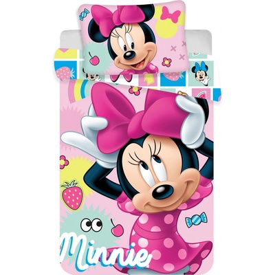 Jerry Fabrics obliečky Minnie ružové 100 x 135 cm 40 x 60 cm