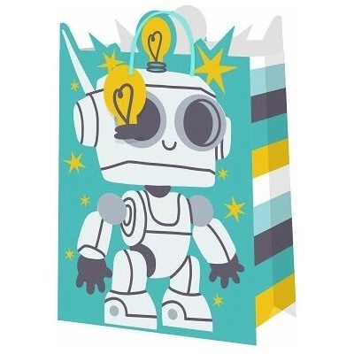 ALBI Dárková taška velká - Robot (26 × 12,7 × 32,4 cm)