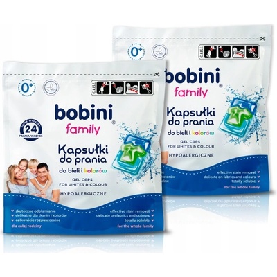 Bobini Family Kapsule na pranie Univerzálne 2 x 24 PD