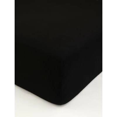 MKLuzkoviny.cz Jersey prostěradlo s elastanem deluxe černé 140x200
