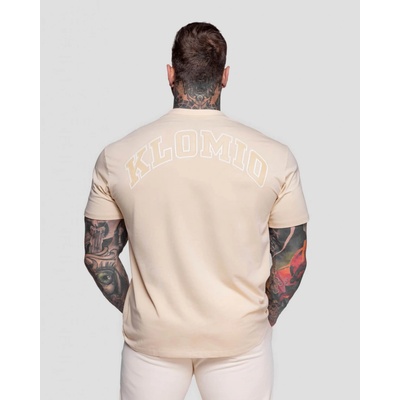 KLOMIO volné triko Split krémové