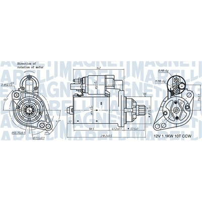 Štartér MAGNETI MARELLI 063721322010